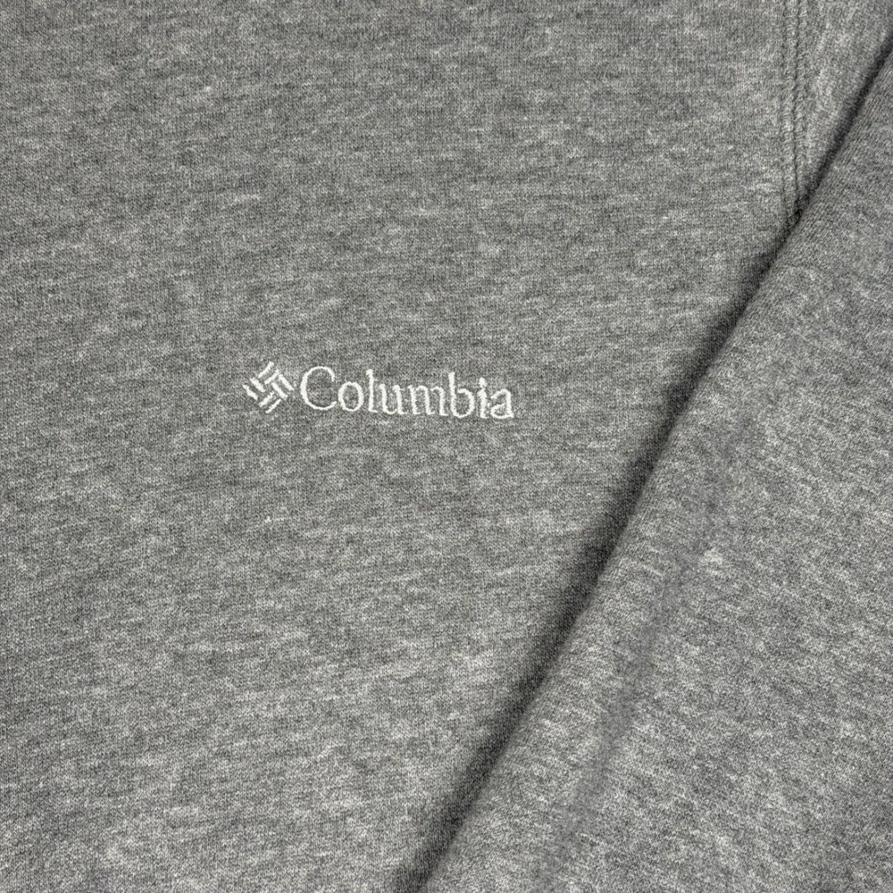 Columbia Mens Full Zip Sweatshirt Gray Fleece Jacket Mock Neck XM6174 Size M